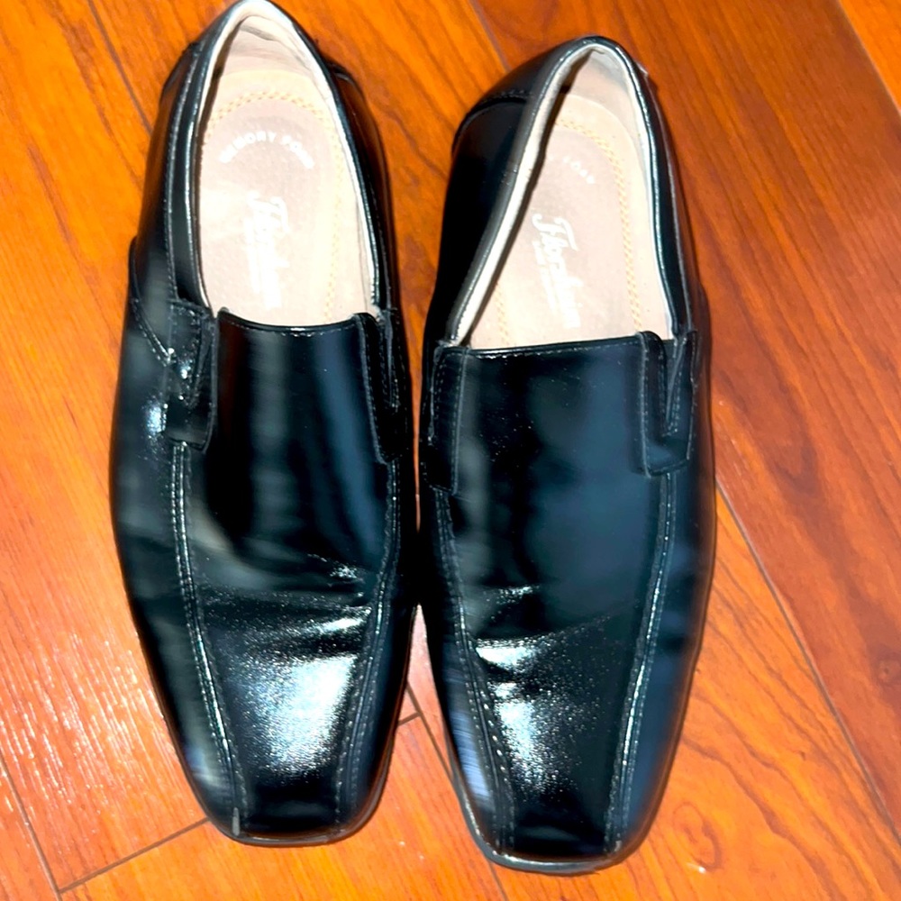 Florsheim Boys Black Leather Dress Shoes